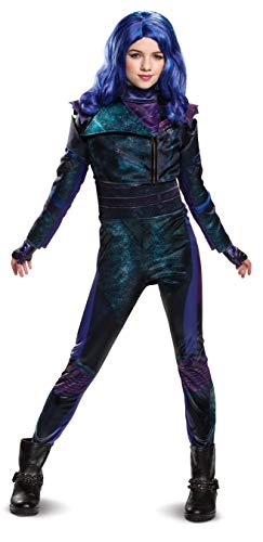 Disguise Disney Mal Descendants 3 Deluxe Girls' Costume, Purple, X-Large (14-16)