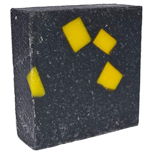 360Feel Old fashioned Tar Soap exfoliant Handmade Man Soap - Made with real Tar and honey, Masculine fragrance