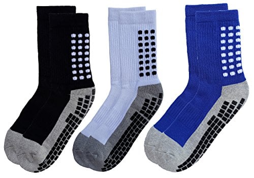 Book Cover RATIVE Anti Slip Non Skid Slipper Hospital Socks with grips for Adults Men Women