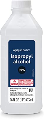 Amazon Brand - Solimo 99% Isopropyl Alcohol For Technical Use,16 Fl Oz