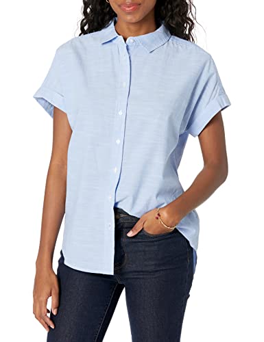 Book Cover Amazon Brand - Goodthreads Women's Washed Cotton Short-Sleeve Shirt