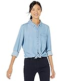 Goodthreads Women's Tencel Boyfriend Shirt