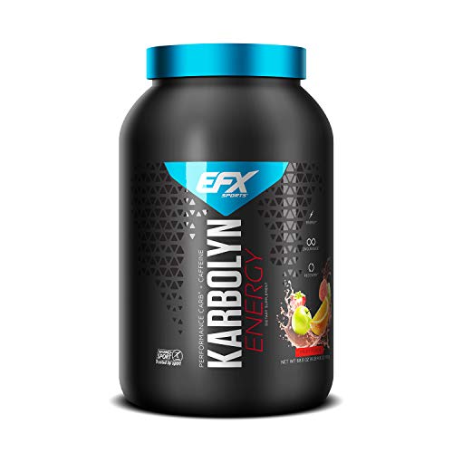 EFX Sports Karbolyn Energy | Pre-Workout Carbohydrate Supplement Powder + Added Energy | Carb Load, Energize, Improve Faster | Easy to Mix | Fruit Punch (4 LB 4.8 OZ)