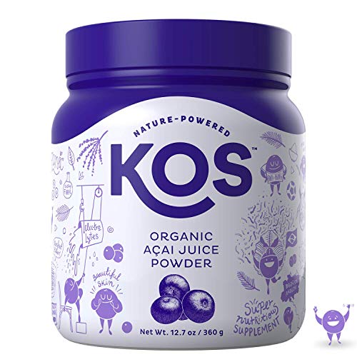 Book Cover KOS Organic Açaí Juice Powder | Natural Antioxidant Superfood Açaí Juice Powder | Polyphenol Abundant, Anti-Aging, USDA Organic, Non-GMO Plant Based Ingredient, 360g, 120 Serving