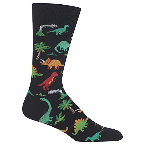 Hot Sox Men's Animal Series Novelty Casual Crew Socks