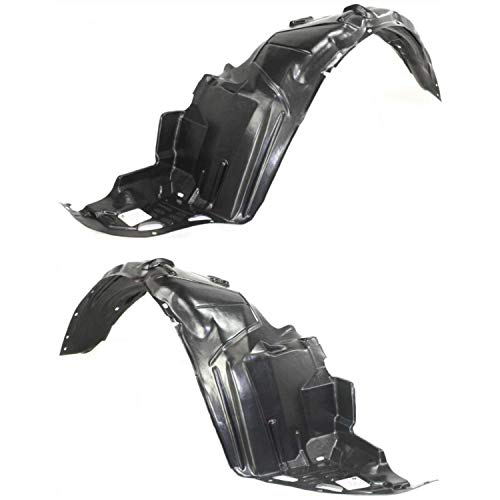 Parts N Go 2003-2007 Accord Sedan Fender Liner Front Pair Left & Right Splash Shield Guards - HO1248114, HO1249114, 74101SDAA00, 74151SDAA0
