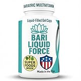 Bariatric Multivitamin with Iron – 2 Softgels Daily, Liquid-Filled Rapid-Absorption Softgels for Gastric Sleeve & Bypass Patients – Bari Liquid Force