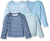 Hanes Baby Long Sleeve T-shirt, Ultimate Flexy Knit Tee for Boys & Girls, 4-Pack