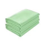 Basic Choice 2-Pack Flat Sheets, Breathable Series Bed Top Sheet, Wrinkle, Fade Resistant, Standard 100 by Oeko-Tex - Queen, Sage