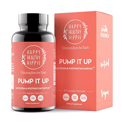 Book Cover Pump It Up Lactation Supplement â€“ Powerful Gentle All-Natural Herbal Breastfeeding Postnatal Vitamins Support Easier, Faster Let Down, Abundant Supply, Relaxation, Colic and Gas Relief
