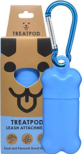 Book Cover TreatPod Treat Container - Leash Storage Solution & Portable Training Aide ... (Blue)