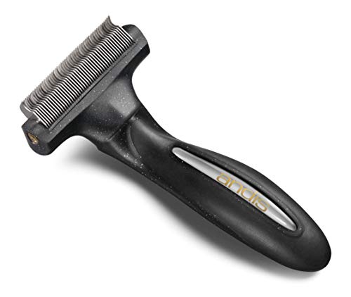 Andis Premium Fine-Tooth Deshedding Rake - Black