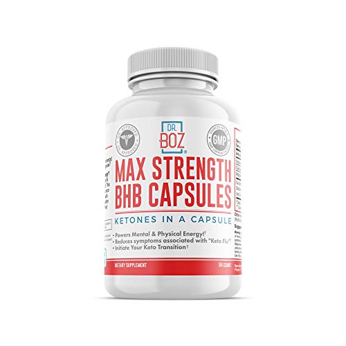 Book Cover Dr. Boz Max Strength Ketones-In-A-Capsule [Keto BHB capsule] Keto Supplement -Best BHB pill for Keto Diet - Weight Loss Supplement - [BHB capsules-84 Count]