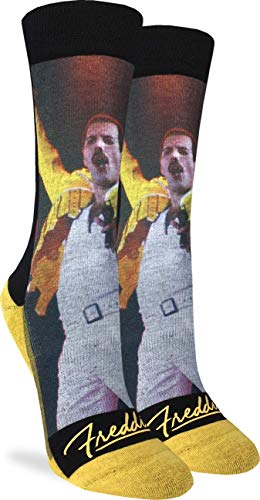 Good Luck Sock Women's Freddie Mercury, Wembley Socks - Adult Shoe Size 5-9