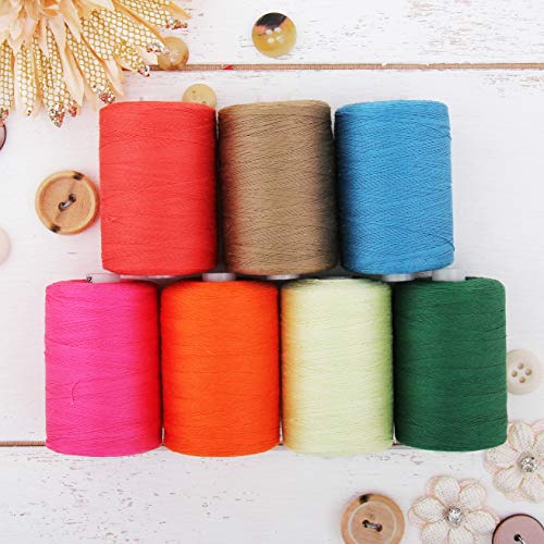 Book Cover Threadart 100% Cotton Thread Set | 7 Southwest Color Spools | 1000M (1100 Yards) Spools | For Quilting & Sewing 50/3 Weight | Long Staple & Low Lint | Over 20 Other Sets Available