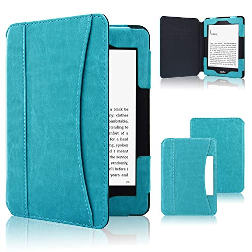 ACdream Case Fits All-New Kindle (10th Generation 2019 Release) and 8th Gen 2016 ONLY (NOT FIT Kindle Paperwhite / Oasis), Folio PU Leather Case with Auto Wake Sleep Front Pocket, Sky Blue