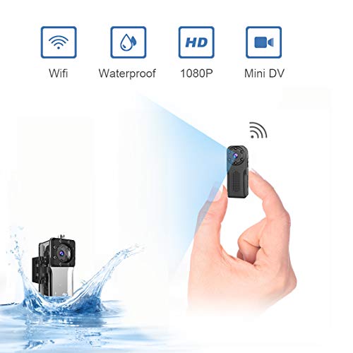 Book Cover Waterproof Spy Camera Wireless Hidden,ZZCP WiFi Full HD 1080P Portable Mini Nanny Cam with Night Vision and Motion Detection, Perfect Covert Small Security Camera for Indoor and Outdoor