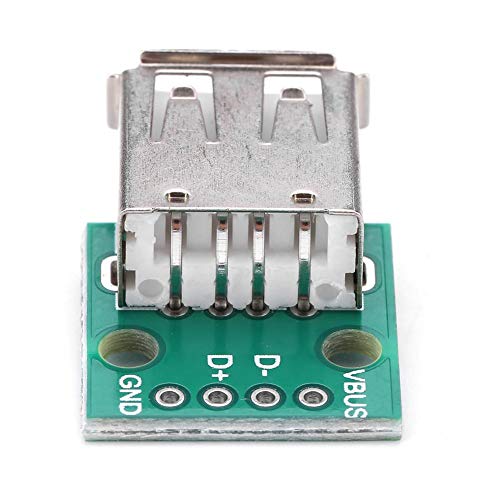 10Pcs USB Breakout Board, USB to DIP Adapter 2.54mm Breakout Board USB Type A Breakout Board, 4 Pins Pinboard Mini USB Breakout Board