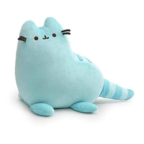 GUND Pusheen Blue Dinosaur Plush Stuffed Animal Cat, Blue, 9"