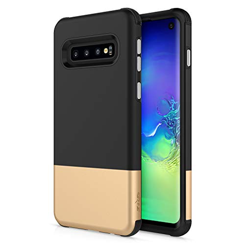 ZIZO Division Series for Galaxy S10 Case Lightweight with Anti Scratch Shockproof Black Gold