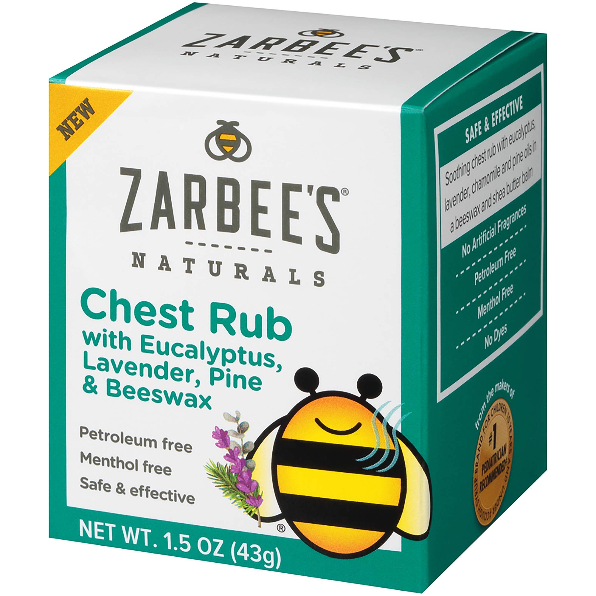 Book Cover Zarbee's Naturals Children's Chest Rub, 1.5 Ounce Kids (2+ Years) Chest Rub