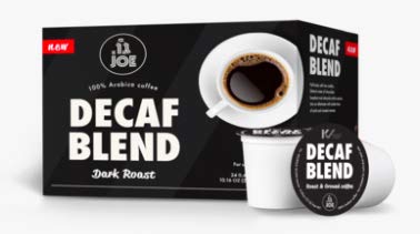 Single Serve Coffee Cups, Compatible with Keurig Coffee Machines from Cafe Joe - Decaffeinated Coffee Blend (24 Count)