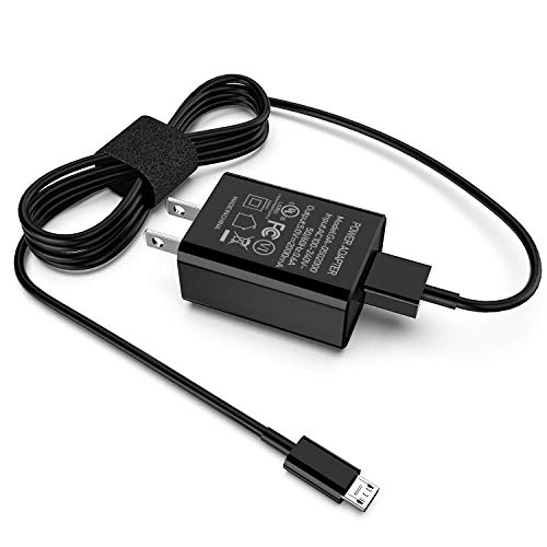 Book Cover Kindle Fire Fast Charger [UL Listed] CTREEY AC Adapter 2A Rapid Charger with 5.0 Ft Micro-USB Cable for Amazon Kindle Fire 7 HD 8 10 Tablet, Kids Edition,Kindle Fire HD HDX 7â€ 8.9â€, Fire Phone (Black)