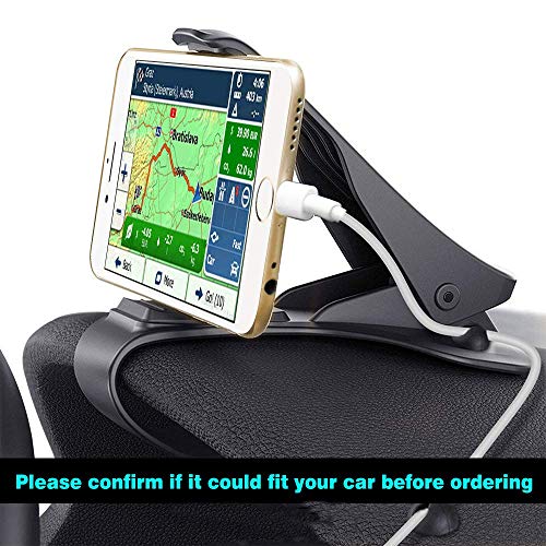 Car Phone Mount, Glamore Car Phone Holder for iPhone X/8/7 Plus/6S/6S Plus/Galaxy S8/S9 Plus/S7/S7 Edge/LG (Black-1Pack)