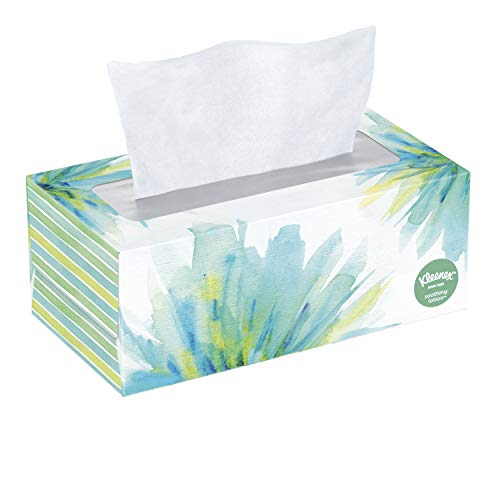 Book Cover Kleenex Soothing Lotion Facial Tissues, 1 Rectangular Box, 110 Tissues