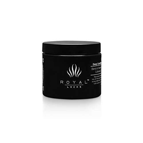 Royal Locks-Crown Deep Conditioning Mask | Curly & Coily Hair Treatment, Unique Blend of Natural Nourishing Botanicals, For Curly & Coily Hair (4 Oz)