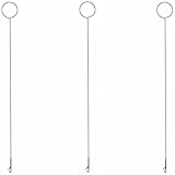 ZXUEZHENG 3 Pack Sewing Loop Turner Hook with Latch for Fabric Tube Straps Belts Strips DIY Accessories 26.5cm / 10.4inch