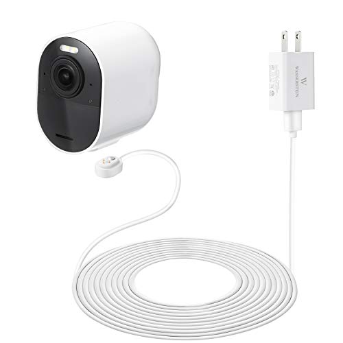 Book Cover 25ft/7.6m Weatherproof Outdoor Charging Cable with Quick Charge Adapter - Compatible with Arlo Ultra/Ultra 2/Pro 3/Pro 4 - White (NOT Compatible with Arlo Essential Spotlight Camera)
