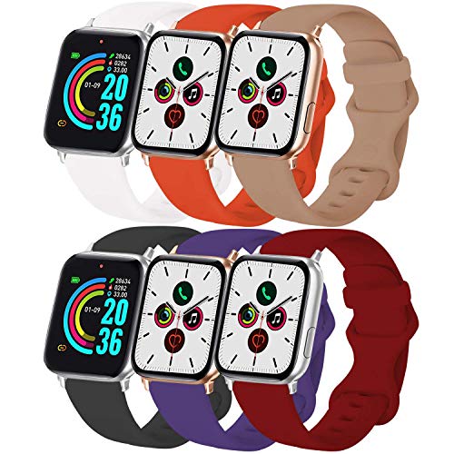 VATI Sport Band Compatible with Watch Band 40mm 44mm 42mm 38mm, Soft Silicone Sport Strap Replacement Bands Compatible with 2018 Watch Series 4, Series 3/2/1 S/M M/L