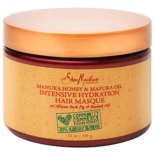 Book Cover SheaMoisture Manuka Honey & Marfura Oil Hydration Intensive Masque Hair Treatment, 12 Fl Oz