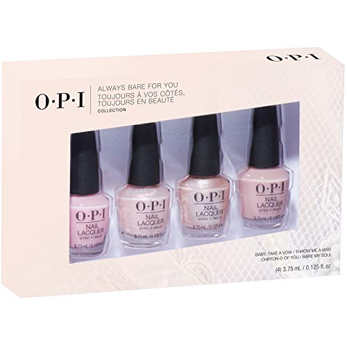 OPI Nail Lacquer Always Bare For You Collection, 4 Piece Gift Set