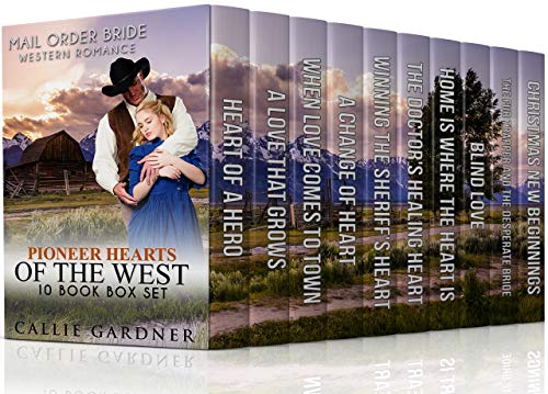Book Cover Pioneer Hearts of the West: Mail Order Bride Western Romance 10 Book Box Set