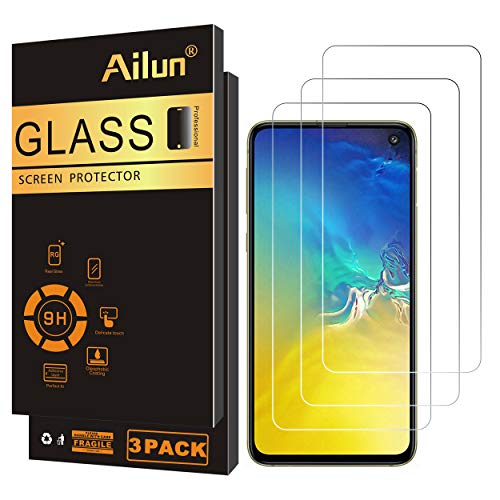 Book Cover Ailun Screen Protector Compatible with Galaxy S10e 5.8 Inch 2019 Only 3 Pack 9H Hardness Tempered Glass Ultra Clear Anti Scratch Case Friendly Siania Retail Package