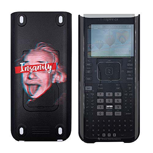 Hard Case for Ti Nspire CX CAS w/Screen Protector (Insanity) - Ti-Nspire Graphing Calculator Slide Case - Cover for Ti-nspire Calculator - Nspire Vertical Holder for Better Readability