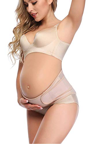 Supxing Maternity Belt - Comfortable Belly Band for Pregnancy,Breathable Lower Back and Pelvic Support Prenatal Cradle(52 inch)