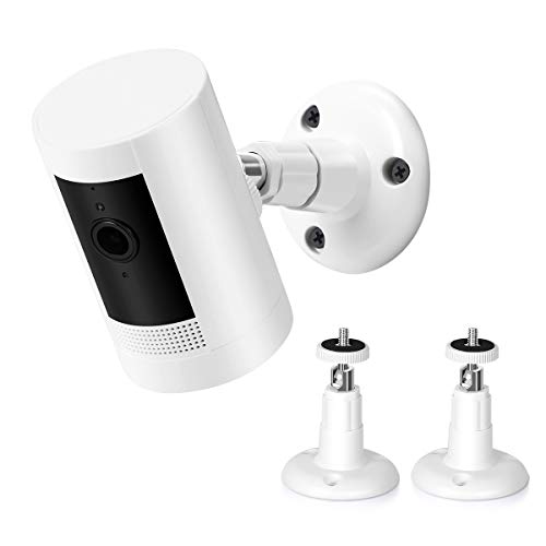 Book Cover LANMU Wall Mount Compatible with Ring Stick Up Cam and Ring Indoor Cam HD Security Camera,360 Degree Adjustable Mounting Bracket (2 Pack)