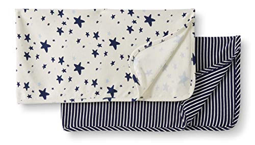 Moon and Back by Hanna Andersson Unisex Baby 2-Pack Organic Swaddle Blanket