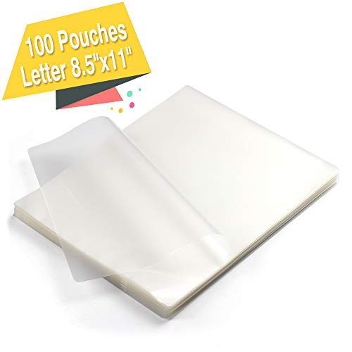 Book Cover JZBRAIN Thermal Laminator Pouches for Laminating Machine，Laminator Sheets, US Letter Size 8.5