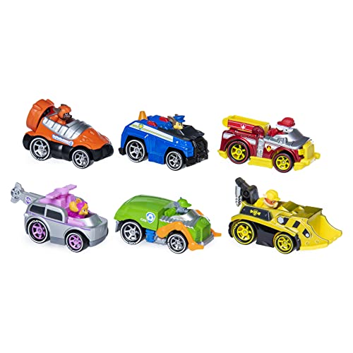 Book Cover Paw Patrol True Metal Classic Gift Pack of 6 Collectible Die-Cast Vehicles, 1:55 Scale, Multicolor