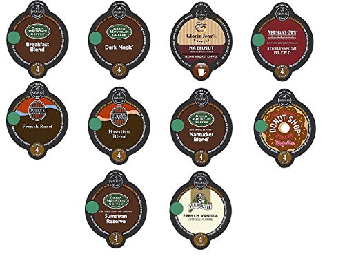 Book Cover 30 Count - Variety Vue Cup Coffee for Keurig Vue Brewers - (No decaf, 10 flavors, 3 Vue cups each)