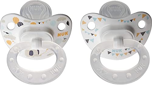 Nuk Orthodontic Trendline BPA Free 18+ Months Dots Pacifiers (2pack) (Blue)