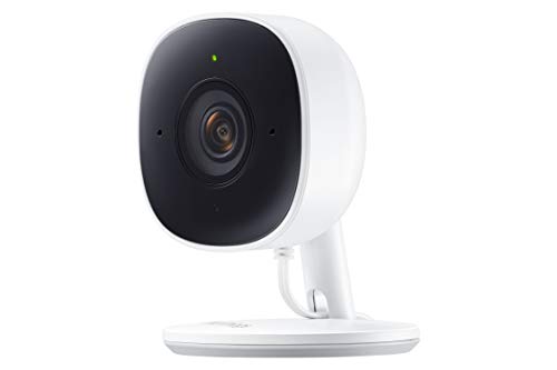 Samsung SmartThings Indoor Security Camera (GP-U999COVLBDA), 1080P HD Video with HDR, Night Vision, Advanced Motion Detection, and Two-Way Audio â€“ Black/White