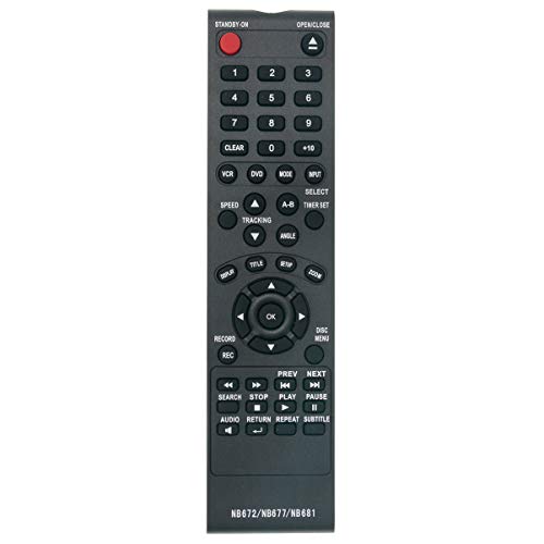 NB672UD NB677UD NB681UD Replace Remote Applicable for Magnavox CD DVD Player DV225MG9 DV225MG9/F7 DV225MG9A DV225MG9AOM DV226MG9 DV226MG9B CDV220MW9 CDV220MW9/F7 DV220MW9 DV220MW9A GDV228MG9 DV220FX4