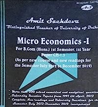 Micro Economic-1 For B.COM (Hons) 1st semester, 1st yrs paper ch-1.3