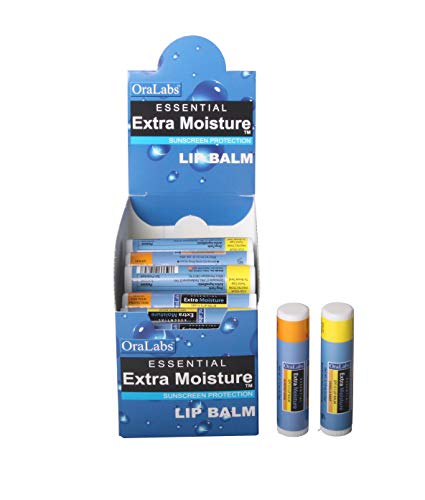 Lip Naturals Extra Moisture Sunscreen Lip Balm, 32 Count (Almond Swirl, Vanilla Mint)