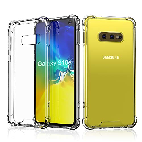 SmartDevil Crystal Clear Case for Samsung Galaxy S10e,Soft TPU Frame [Non-Slip]+High Hardness PC Back Cover [Anti-Oxidation] for Samsung Galaxy s10e, Clear
